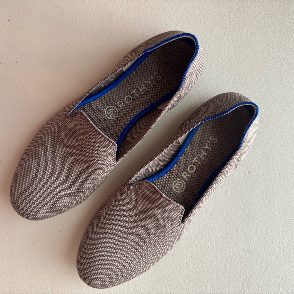 Rothys Solid Classic Mocha Light Brown Loafers Washable Flats 10